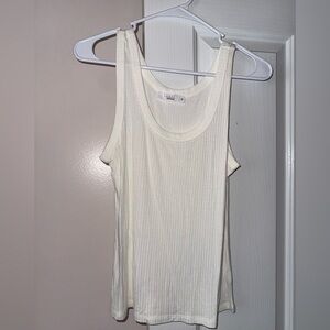 Talulah | cream ribbed tank top size M